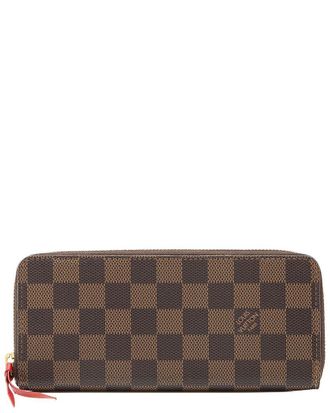 Louis Vuitton Brown Damier Ebene Clemence Wallet (Authentic Pre-Loved)