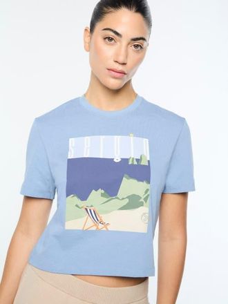 Sergio Tacchini Womens Tosca T-shirt in Faded Denim at Nordstrom, Size X-Large