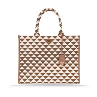 Prada Handbags - female - Prada - Shopping Bags - Brown - ONE SIZE - Bags