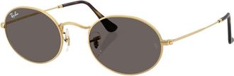 Ray-Ban Ovale Platte Lenzen - unisex - Zonnebrillen - Geel - 51 MM - Accessoires