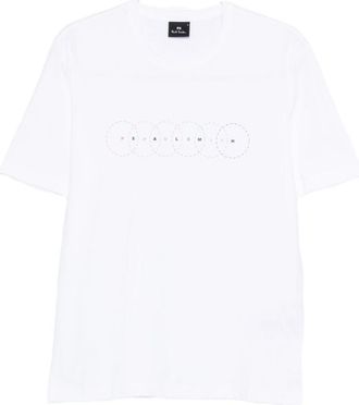 Paul Smith White Graphic Crew Neck T-Shirt