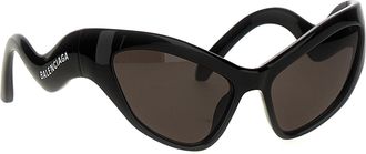 Balenciaga Unisex Black Nylon Sunglasses