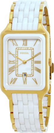 Fossil Raquel Quartz White Dial Ladies Watch CE1136