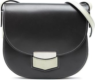 Celine Pre-owned Celine Small Bicolor Glazed Calfskin Trotteur Crossbody W-LA-3106