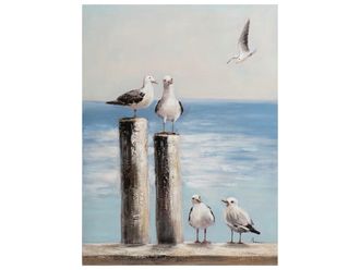 Schubiger M&ouml;bel Bild M&ouml;wen Auf Holzpf&auml;hlen 3