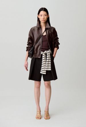 Claudie Pierlot Tailored wool-blend Bermuda shorts