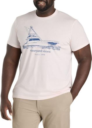 Vineyard Vines Big & Tall Sportfisher Waves Dune Graphic T-Shirt in Pink Dogwood Heather at Nordstrom, Size 3X Big