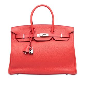 Herm&egrave;s Pre-owned Hermes Clemence Birkin Retourne 35 Satchel Ladies 1H8W4OW2NBO31CR6
