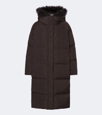 Yves Salomon Shearling-trimmed down coat