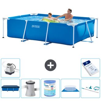 Intex Piscina Con Estructura Rectangular - 260x160x65 Cm - 7-piezas S40093