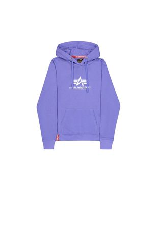 Alpha Industries Hoodie ALPHA INDUSTRIES New Basic Hoodie BL W, Damen, Gr. XS, lila (electric violet), Obermaterial: 80% Baumwolle, 20% Polyester, regular fit, Sweatsh