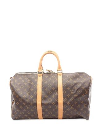 Louis Vuitton 2004 Monogram Keepall 45 travel bag - women - Fabric - One Size - Brown