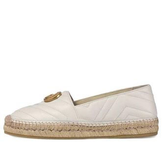 Gucci (WMNS) Gucci Leather Espadrille Double G White 551890-BKO00-9014