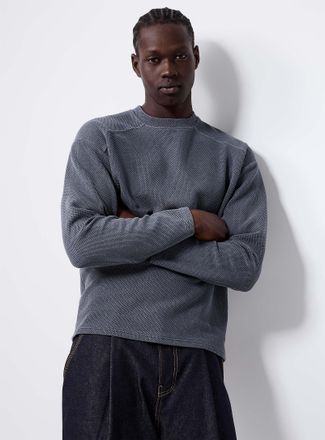 Le 31 Mens Raglan sleeve embossed T-shirt Imported from Seoul