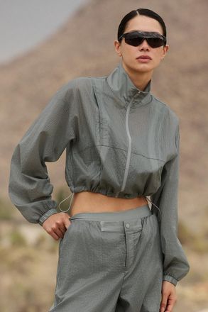 Alo | Game Time Full Zip Jacket in Lunar Grey, Size: Large