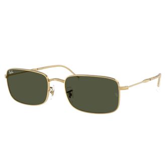 Ray-Ban Rb 3746 Zonnebril in Goud en Groen - unisex - Zonnebrillen - Geel - 59 MM - Accessoires