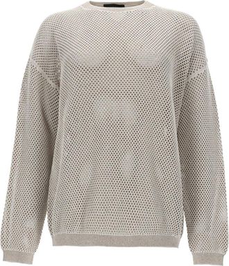 Fabiana Filippi Mesh Like Knit Round Sweater