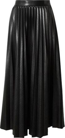 HUGO BOSS Veplika Rok - Dames - Midirokken - Zwart - M - Polyester - Rokken