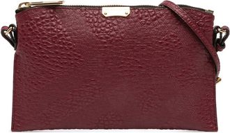Burberry Pre-owned Burberry Small Grain Check Embossed Leather Chichester Crossbody Ladies GO7XRNRU5X0KS399