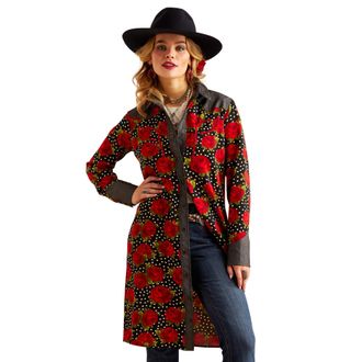 Ariat Womens Rodeo Quincy Dress Long Sleeve in Punchy Polka Dot, Size X-Small, by Ariat