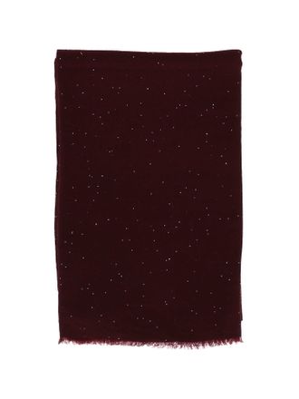Faliero Sarti Burgundy Raissa Embellished Scarf