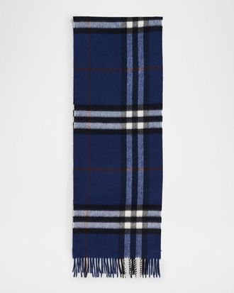 Burberry Men & apos;s Cashmere Check Scarf