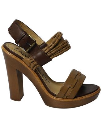 Lanvin Lanvin Womens Leather Wooden Heel (Authentic Pre-Loved)