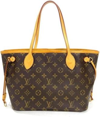Louis Vuitton Tweedehands Canvas Louis Vuitton tassen - Dames - Vintage Shopper - Bruin - ONE Size - Vintage