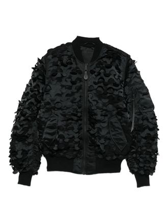 Alpha Industries MA-1 Ulcans Flight circular-appliqu&eacute; bomber jacket - unisex - Nylon - M - Black