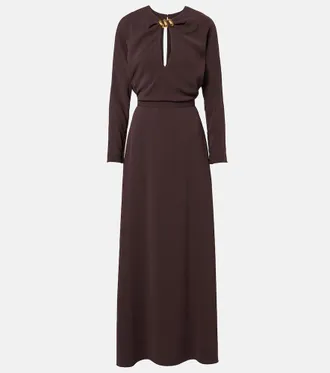 Max Mara Embellished cady maxi dress