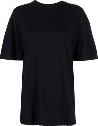 Extreme Cashmere classic cotton-cashmere T-shirt - women - Cashmere/Cotton - One Size - Blue