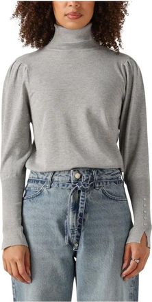 Nukus Dames Truien vesten Silvi Pullover - Dames - Coltruien - Grijs - L - Wol - Truien & Vesten