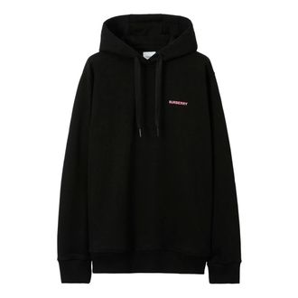 Burberry Black Oak Leaf Crest Logo Hoodie