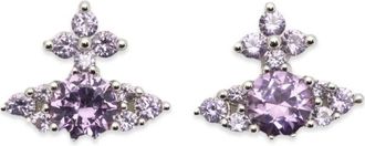 Vivienne Westwood Accessoires, Dames, Paars, ONE Size, Nylon, Feodorita Oorbellen