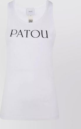 Patou scoop neck stretch tank top