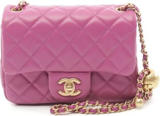 Chanel Borsa a spalla Chanel Classic Flap mini 2021-2022 - Rosa
