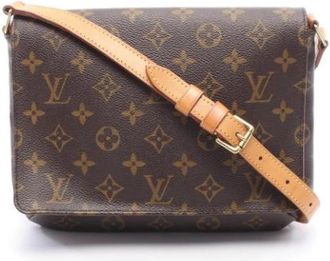 Louis Vuitton Pre-owned Vintage Monogram Schoudertas - Dames - Vintage Schoudertas - Bruin - ONE Size - Leer - Vintage