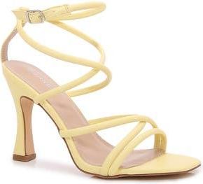 Berness Emile Ankle Wrap Stiletto Sandal in Yellow at Nordstrom Rack, Size 7.5