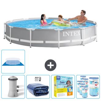 Intex Piscina Prism Frame Redonda - 366x76 Cm - 8-piezas Scb22