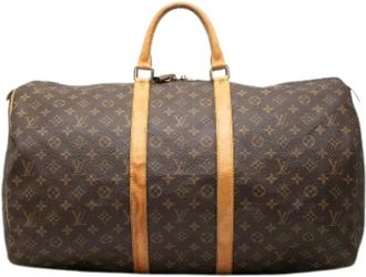 Louis Vuitton Pre-owned Weekend Bags, female, Brown, Size: ONE SIZE Pre-owned Keepall 55