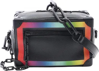 Louis Vuitton Black Multi-Color Leather Handbag Shoulder Bag (Pre-Owned)