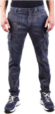 Mason's Wijde Pijpen Broek - Heren - Wijde Broeken - Blauw - S - Broeken