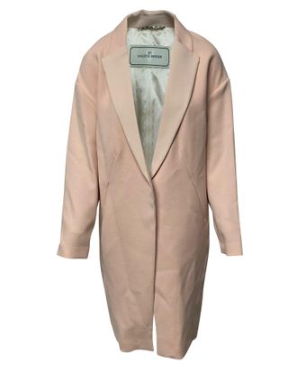 By Malene Birger By. Malene Birger Fiurica Oversized Piqu&eacute; Coat in Pink Polyester