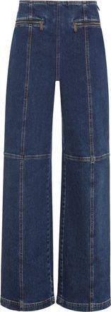 Etro Blue Melange Cotton Denim Jeans-Donna