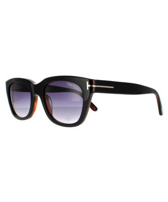 Tom Ford Mens Retro Square Gradient Sunglasses - Black, Size: 50x20x145mm - Size 50x20x145mm