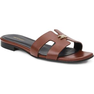 Bruno Magli Fina Slide Sandal in Brown at Nordstrom, Size 10.5
