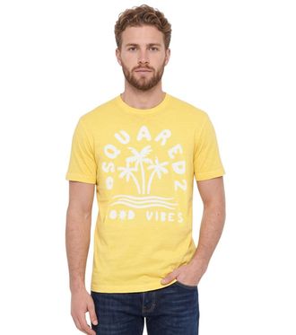 Dsquared2 Yellow Crew Neck T-Shirt