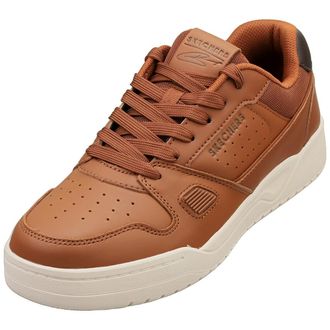 Skechers Mens Koopa Harry Kane Court Sneaker, Chestnut Leather, Suede/Mesh/Brown Trim, 10.5 UK