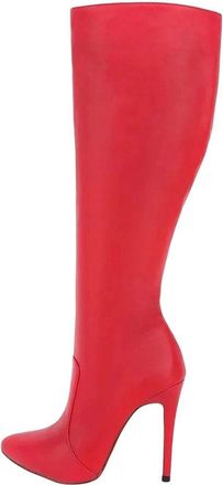 Generic Women Over Knee Boots Pointed Toe High Heel Side Zipper Pu Leather Long Winter Casual Boot