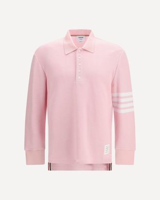 Thom Browne Piqu&eacute; long-sleeve Polo Male 1